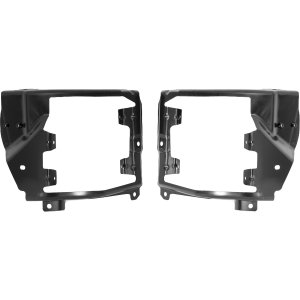 Front Bumper Bracket Pair/Set for Chevrolet Silverado 1500 (2016-2018), Silverado 1500 LD (2019) - Right (Passenger) and Left (Driver), Outer, Without Impact Bar Skid Plate Replacement