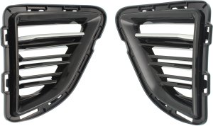 Fog Light Cover Pair/Set for 2017-2018 Chevrolet Camaro SS, Coupe/Convertible, Right (Passenger) and Left (Driver) w/ 50th Anniversary, Hot Wheel Packages; Excl. 1LE Performance Package, Replacement