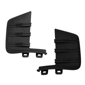 Front Bumper Molding Pair/Set for Chevrolet Silverado 1500 (2019-2021) and Silverado 1500 LTD (2022-2022), Includes Right (Passenger) and Left (Driver) Outer Textured Moldings, Replacement