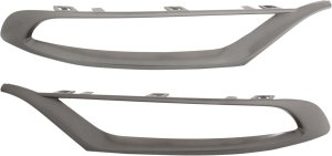 Front Fog Light Molding Pair/Set for Chrysler 300 2015-2022, Right (Passenger) and Left (Driver), Bronze - Replacement
