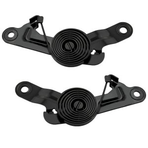 Hood Hinge Pair/Set for 2017-2019 Chevrolet Silverado/Sierra 2500 HD/3500 HD, Right (Passenger) and Left (Driver), Spring Hinge, Steel, 6.0L Eng., All Cab Types, Replacement