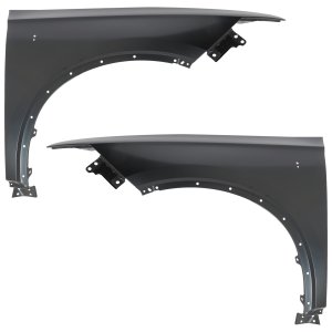 Pair/Set - Front Fender for Cadillac XT6 2020-2024, Right (Passenger) and Left (Driver), Primed (Ready to Paint), Steel, Replacement Pair/Set