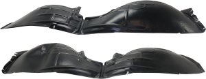 Front Fender Liner Pair/Set for 2018 Chevrolet Equinox, Both Left (Driver) and Right (Passenger) Sides, Replacement