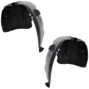 Front Fender Liner Pair/Set for Chrysler Pacifica (2017-2022) and Voyager (2020-2022), Right (Passenger) and Left (Driver), Type 2, Polyethylene Replacement