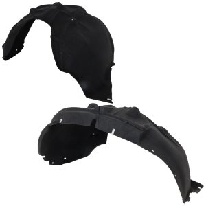 Front Fender Liner Pair/Set for Chevrolet Suburban/Tahoe 2021-2023, Right (Passenger) and Left (Driver) Sides, without Deflector, Replacement.