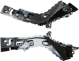 Radiator Support Pair/Set for Chevrolet Malibu 2016-2023, Right (Passenger) and Left (Driver) Apron Extension, Steel Replacement
