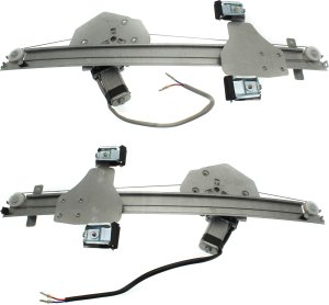 Pair/Set - Power Rear Window Regulator for Cadillac Silverado 1500 (2014-2018) and Suburban (2015-2020) with Motor, Right (Passenger) and Left (Driver) Side Replacement Set