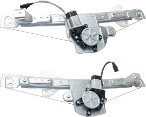 Power Rear Window Regulator with Motor Pair/Set for 2004-2008 Chrysler Pacifica, Right (Passenger) and Left (Driver), Replacement