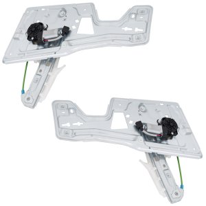 Pair/Set - Power Rear Window Regulator with Motor for Chevrolet Equinox 2005-2009 and Torrent 2006-2009, Right (Passenger) and Left (Driver) Replacement Set