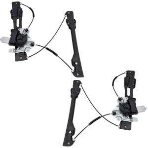 Front Window Regulator Pair/Set for Chevrolet Malibu 2013-2016/Malibu Limited 2016, Right (Passenger) and Left (Driver), Power, with Motor, Replacement