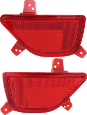 Rear Bumper Reflector Light Pair/Set for Chevrolet Trax 2017-2022, Includes Right (Passenger) & Left (Driver) Replacement Reflectors