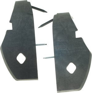 Front Bumper End Pair/Set for 2008-2014 Dodge Challenger Base/RT/SXT Model, Right (Passenger) and Left (Driver) Extension, Replacement