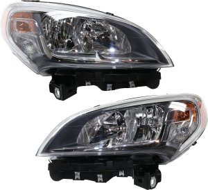 Pair/Set - Headlight Assembly for Ram ProMaster City 2015-2022, Right (Passenger) and Left (Driver), Halogen, Replacement Set