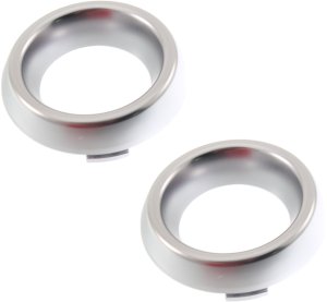 Front Fog Light Molding Pair/Set for 2014-2020 Dodge Durango, Right (Passenger) & Left (Driver), Platinum, Inner Trim, for GT (2017-2018) / Citadel / Limited / SXT Models, Replacement