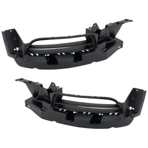 Fog Light Molding Pair/Set for Dodge Charger 2015-2023, Right (Passenger) and Left (Driver), Primed (Ready to Paint), Without Hood Scoop, With Fog Lights, Replacement