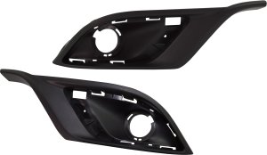 Front Fog Light Molding Pair/Set for Dodge Durango 2014-2020, Right (Passenger) & Left (Driver), Primed (Ready to Paint), Outer Trim, Compatible with Citadel, GT, R/T, Limited, SXT Models - Replacement
