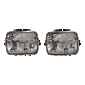 Sealed Beam Assembly Halogen Headlight Pair/Set for Dodge D150 1978-1993, Jeep Cherokee 1984-2001, Includes Right (Passenger) and Left (Driver) Lights, Replacement