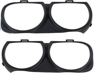 Headlight Bezel Pair/Set for Dodge Challenger 2015-2023, Right (Passenger) and Left (Driver), HID, Fits SRT Demon/SRT Hellcat/SRT Hellcat Redeye/SRT Super Stock Models Replacement