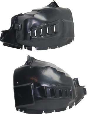 Front Fender Liner Pair/Set for 2014-2023 Promaster Van, Right (Passenger) and Left (Driver), w/o Fog Light Holes, Vacuum Form Replacement