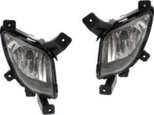 Front Fog Light Assembly Pair/Set for 2010-2015 Hyundai Tucson, Right (Passenger) and Left (Driver), Replacement