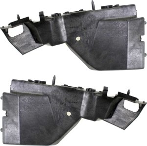 Front Bumper Bracket Pair/Set for Audi Q5/SQ5 2009-2017, Right (Passenger) and Left (Driver) Side, Guide Cover Included, Suitable With or Without S-Line Package, Replacement