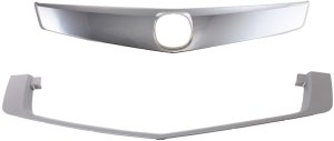 Grille Trim Set for Acura TSX 2009-2010, Set of 2, Upper and Lower Replacement