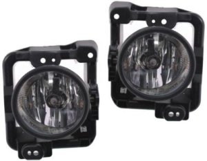 Front Fog Light Assembly Pair/Set for 2009-2010 TSX, Sedan, Right (Passenger) and Left (Driver)- Replacement