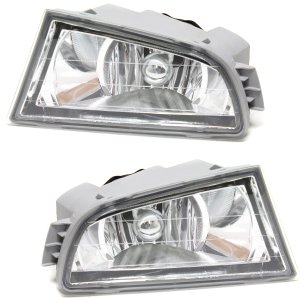 Front Fog Light Pair/Set for 2001-2003 Acura MDX and 2007-2008 Honda Element SC Model, Includes Right (Passenger) and Left (Driver) Light with Lens and Housing, Replacement