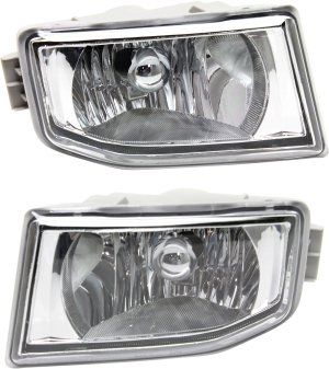 Front Fog Light Lens and Housing Pair/Set for Acura MDX 2004-2006, Right (Passenger) and Left (Driver) Replacement