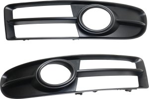 Front Fog Light Molding Pair/Set for 2007-2009 Audi A4 Quattro, Primed (Ready to Paint), Right (Passenger) and Left (Driver), Suitable for A4 with 2.0L Engine, Replacement
