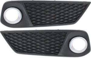 Pair/Set - Front Fog Light Cover for 2013-2015 Acura RDX, Right (Passenger) and Left (Driver), Primed (Ready to Paint), w/ Technology Package Replacement Set