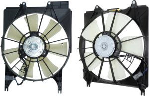 Radiator and A/C Condenser Fan Assembly Set for 2007-2009 Acura RDX Replacement