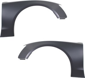 Front Fender Pair/Set for Audi A5/S5 2008-2017, Right (Passenger) and Left (Driver), Primed (Ready to Paint), Suitable for Convertible/Coupe, Steel Replacement