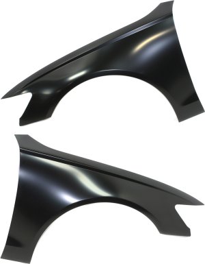 Front Fender Pair/Set for Audi A6/S6 2012-2018, Right (Passenger) and Left (Driver), Primed (Ready to Paint), Aluminum Replacement