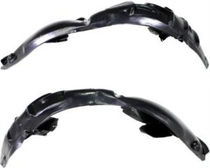 Front Fender Liner Pair/Set for Audi A4/S4 Sedan/Wagon 2009-2012, Right (Passenger) and Left (Driver) Replacement