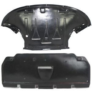 Engine Splash Shield Set for Audi A6 Quattro 2005-2011, Set of 2, Under Cover, Front and Rear, Compatible with 3.0L / 3.2L / 4.2L Engines - Replacement Part