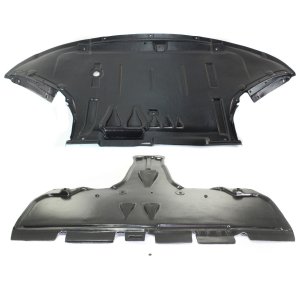 Engine Splash Shield Under Cover Set for Audi S6 2007-2011, 5.2L Engine, Front and Rear Set of 2, Replacement
