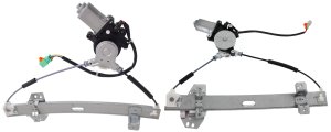 Power Window Regulator Set for Acura TL 2002-2003, Front and Rear, Left (Driver) Side, with Motor, Replacement