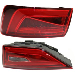 Tail Light Assembly Pair/Set for Audi A3/A3 Quattro/S3 2015-2016 Inner and Outer, Right (Passenger) and Left (Driver), Replacement
