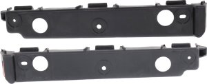 Front Bumper Bracket Pair/Set for 2012-2017 Buick Verano, Right (Passenger) and Left (Driver), Plastic, With or Without Fog Light Holes, Replacement