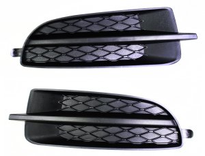 Front Fog Light Cover Pair/Set for Buick Allure 2010, Lacrosse 2010-2013, Right (Passenger) and Left (Driver), Black Replacement