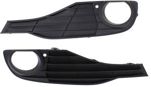 Front Fog Light Molding Pair/Set for BMW 320I/328D 2012-2015, Right (Passenger) and Left (Driver), Paint to Match, Standard without M Sport Package, Sedan Replacement