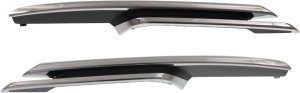 Front Bumper Molding Pair/Set for BMW 3-Series (2012-2015), Right (Passenger) and Left (Driver) Side, Chrome Grille Molding, Without M Sport Line, Luxury Line, Sedan - Replacement