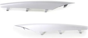 Pair/Set - Fog Light Cover for BMW X5 2007-2010, Right (Passenger) and Left (Driver), Primed (Ready to Paint) Replacement Set