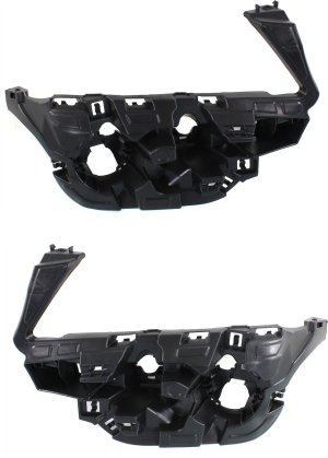 Pair/Set - Front Bumper Support for BMW X3 2011-2014, Right (Passenger) and Left (Driver), Plastic, Without M Package, Replacement Set