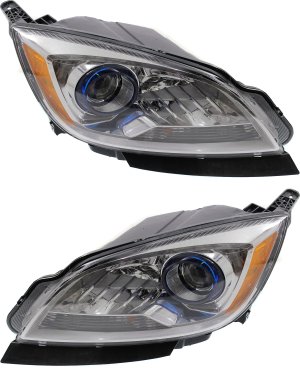 Headlight Assembly for Buick Verano (2012-2017) Right (Passenger) and Left (Driver), Halogen, Replacement Pair/Set