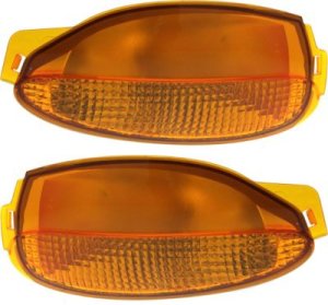 Park Light Lens and Housing Pair/Set for Buick LeSabre 2000-2005, Right (Passenger) and Left (Driver) Replacement