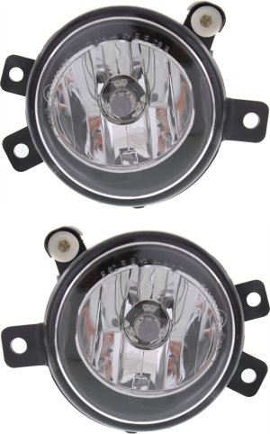 Front Fog Light Assembly Pair/Set for 2012-2015 BMW X1, Right (Passenger) and Left (Driver), Excluding M Sport Line and Adaptive Frontlighting System, Replacement