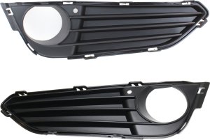 Front Fog Light Molding Pair/Set for BMW 2-Series 2014-2021, Right (Passenger) and Left (Driver), Primed (Ready to Paint) - Replacement Fits: 228i, 230i, M235i, M240i.