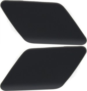 Headlight Washer Cover Pair/Set for BMW 3-Series 2012-2015, Right (Passenger) and Left (Driver), Primed (Ready to Paint), without M Sport Line, Sedan/Wagon Replacement Models: for 320i, 328i, 335i, 320d, 325d, 330d, 335d.